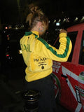 Yellow Zipper Brazil Tracksuit Jacket- Outfit