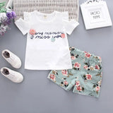 Pieces Cotton Girls Clothing Sets Summer Vest Sleeveless Children Sets Fashion Girls Clothes Suit Casual Floral Outfits