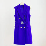 Small Suit Jacket Female Spring And Autumn Korean Version Of Loose Temperament Double Buckle Leisure Career Suit Blouse