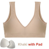 Women Tank Top Sexy Seamless Bra Padded Push Up Bralette Lingerie For Female Underwear Backless