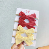 Soft Nylon Baby Girl Headband Bowknot Newborn Headbands Elastic Hair Bands Infant Turban Headwear Kids Hair