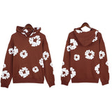 Trend Sports Shirt Hip-Hop Wood Cotton Printing Suit High Street Loose Hooded