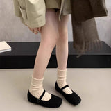 Wind Temperament Light Mary Jane Shoes 2025 Winter Explosion Elegant Mary Jane Women Shoes Coarse Heel Anti-Slip Single