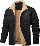 And Winter Men's Jacket With Velvet Cotton Work Clothes Casual Jacket