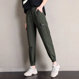 Women Cargo Pants Casual Streetwear Harajuku Pants Hip Hop Harem Pants Jogger Sweatpants High Waist Loose Female
