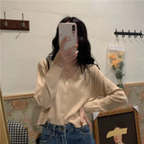 Zingj Coat Long-Sleeved Thin Jacket Autumn 2024 New Korean Version Loose Short With A Small Knit-Outfit