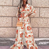 V-neck Beach Cover-up Loose Front Open Belt Kimono High Waist Colorful Kaftan Robe Beachwear Pareos Dress Bathing
