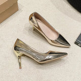 High-Heeled Women's 2025 Autumn New Light-Pointed Temperament Women's Shoes Fine Heel Single