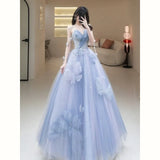 Art Exam Evening Dress Woman 2025 New Long-Sleeved Light Luxury Small Temperament Long Banquet Host Ponpong
