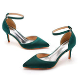 Cm Fine Heel Plus-Size Sandals Banquet Women's Shoes High-Heeled Sandals High-Heeled Sandals Satin Dress Long Skirt
