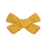 Cotton Linen Leopard Print Hair Bows With Clip For Baby Girls Plaid Hair Clips Barrettes Hairpins Headwear Hair