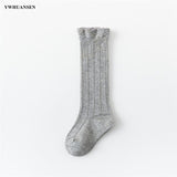 to 4 Yrs Baby Girls Boys Uniform Knee High Socks Tube Ruffled Infants Toddlers Socks Children's Long Socks for