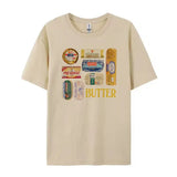 Retro Butter Graphic T-Shirt-Outfit