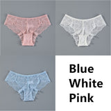 Sexy Women Lace Panties Underwear Seamless Transparent Panties Thongs Low Waist Hollow Briefs Solid Female Panty