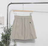 Design-Sensitive Niche Dress Half-Dress Woman Tight Waist A Trouser Skirt Open Fork Quick Dry Casual Skirt