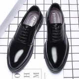 Business Men Formal Shoes Black Leather Shoes Mens Fashion Casual Dress Shoes Classic Italian Formal Oxford Shoes For