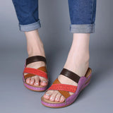 Size 43 Casual Roman Caverns Empty Sandals Cross-Dew Slopes And