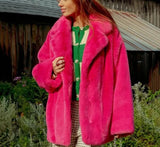 Long Faux Fur Coat-Outfit