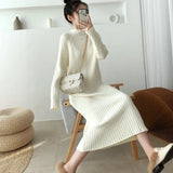 Women Bodycon Sheath Sweater Dress Female Knitted Long Sleeve Casual Midi