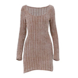 Vintage Chenille Long Sleeve Mini DressOutfit