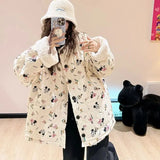 Disney Mickey Minnie Cartoon Fleece Coat- Outfit