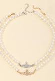 Planet Pearl Necklace- Outfit