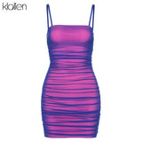 Fashion Sexy Female Suspender Dress Summer Party Vacation Beach Festival Birthday Mini Bodycon Dress Women's