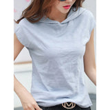 Femininas 2021 T Shirt Hooded T-Shirt Women Short Sleeve Summer Tops Vetement Femme Tshirt Plus Size Poleras De