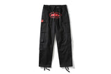 Tide Brand Alcatraz Overalls Men's Multi-Pocket Retro Loose Straight Tube Rope Tie