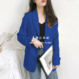 Suit Jacket Woman's New 2025 Korean Version Of Spring And Autumn Leisure Loose Net Red Autumn Suit Top British Style