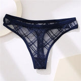 Mesh Women's Thongs Low Rise Waist G-String Female Transparent Panty Hollow Out T-Back Girl Intimate Underwear