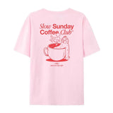 Slow Sunday Coffee Club Graphic Tee-Outfit