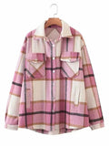 Vintage Pockets Oversized Plaid Shacket-Outfit