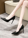 Soft-Skin High-Heeled Women's Fine Heel Sexy Pointer 2025 Spring And Autumn 2025 New French Temperament Shallow Work