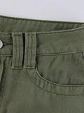 Denim Pocket Patched Mini Skirt- Outfit
