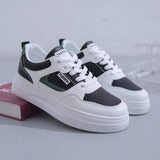 Zingj Ins Tide Base Small White Shoes Spring 2023 New Breathable Platform Women's Shoes Korean Fashion Student Board Shoes- Outfit