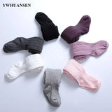 0 to 12 Yrs Combed Cotton Children's Tights Cable Knitted Girls Pantyhose High Quality Warm Tights Baby Girls