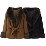 New Women's Retro Locomotive Leather Loose Casual Imitation Leather Bomber Jacket
