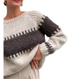 Korea Chic Autumn And Winter 2025 New Sweater Women's Long-Sleeved Fashion Thicked Knitted