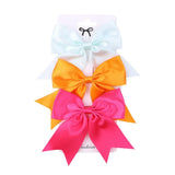 4.52inches Solid Color Bows Hair Clips For Cute Gilrs Handmade Hairpins Barrettes Headwear Kids Hair Accessories