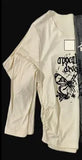 Pleated Grunge Tee Shirts Femme Slim Fit Y2k Aesthetic Letter Print Long Sleeve Cropped Top Women Fashion All Match