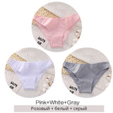 Cotton Underwear Women M-2XL Comfortable Panties Ladies Plus Size Underpants Solid Color Briefs Female