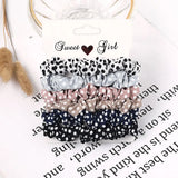 Set Scrunchies Hair Ring Candy Color Hair Ties Rope Autumn Winter Women Ponytail Hair Accessories 4-6Pcs Girls Hairbands