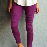 Women Pencil Pant Black Purple Summer Elastic Tight Stretch Candy Color Plus Size S-5XL Leggings Trousers Streetwear