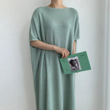 Zingj Loose Lazy Wind Dress Female 2024 Summer Dress New Fashion Light Mature Large Size Ins Web Celebrity Skirt