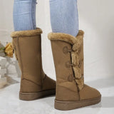 Zingj And Winter Long Snow Boots Women's Fashion Fur Integrated Thick And Velvet Warm Cotton Shoes Platform Snow