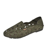 Women Flat Shoes Soft Casual Loafers Female Ballet Flats Sweet Cut Out Suede Slip On Moccasins Breathable Ladies