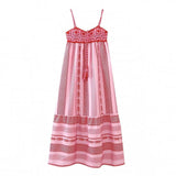 Women's Clothing 2025 Spring New Fashion Crochet Stitched Knitted Dress Holiday Style Sling