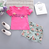 Pieces Cotton Girls Clothing Sets Summer Vest Sleeveless Children Sets Fashion Girls Clothes Suit Casual Floral Outfits