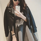 Zingj Spring And Autumn New Haining Leather Female Short Korean Version Slim Locomotive Pu Lady Large Size Small Leather Jacket